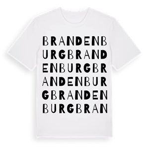 Brandenburg ordlek t-shirt – ekologisk bomull t-shirt från Pinshirt