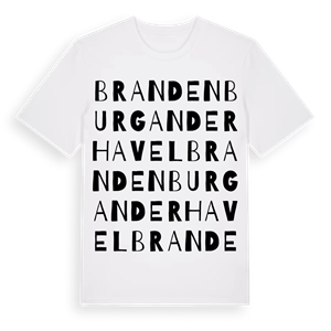 Brandenburg an der Havel ordlek t-shirt – ekologisk bomull t-shirt från Pinshirt