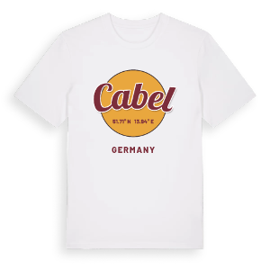 Cabel cirkel t-shirt – ekologisk bomull t-shirt från Pinshirt
