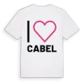 Jag älskar Cabel t-shirt stort tryck