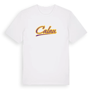 Calau baseball t-shirt – ekologisk bomull t-shirt från Pinshirt