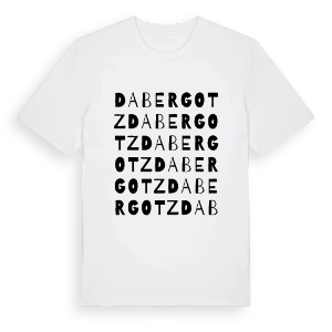 Dabergotz ordlek t-shirt – ekologisk bomull t-shirt från Pinshirt