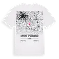 Dahme-Spreewald karta t-shirt