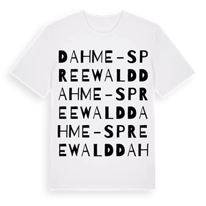 Dahme-Spreewald ordlek t-shirt – ekologisk bomull t-shirt från Pinshirt