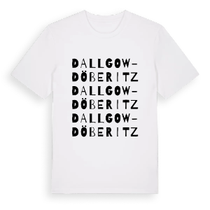 Dallgow-Döberitz ordlek t-shirt – ekologisk bomull t-shirt från Pinshirt