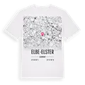Elbe-Elster karta t-shirt