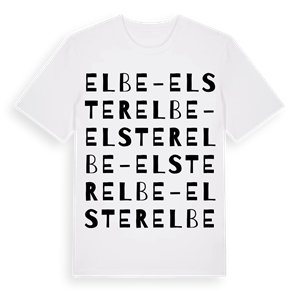 Elbe-Elster ordlek t-shirt – ekologisk bomull t-shirt från Pinshirt