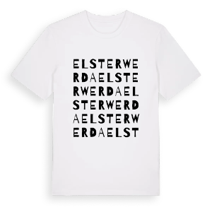 Elsterwerda ordlek t-shirt – ekologisk bomull t-shirt från Pinshirt