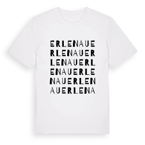 Erlenau ordlek t-shirt – ekologisk bomull t-shirt från Pinshirt