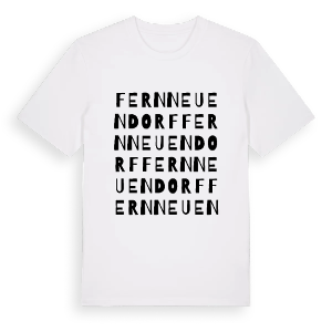 Fernneuendorf ordlek t-shirt – ekologisk bomull t-shirt från Pinshirt
