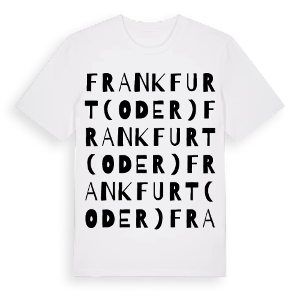 Frankfurt (Oder) ordlek t-shirt – ekologisk bomull t-shirt från Pinshirt