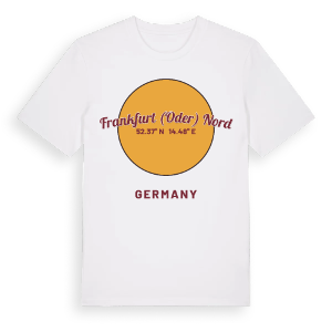 Frankfurt (Oder) Nord cirkel t-shirt – ekologisk bomull t-shirt från Pinshirt
