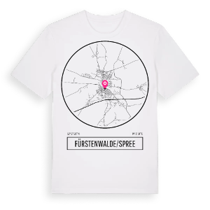 Fürstenwalde/Spree t-shirt – ekologisk bomull t-shirt från Pinshirt