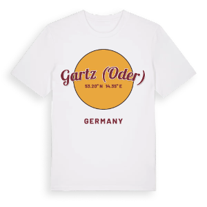 Gartz (Oder) cirkel t-shirt – ekologisk bomull t-shirt från Pinshirt