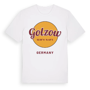 Golzow cirkel t-shirt – ekologisk bomull t-shirt från Pinshirt