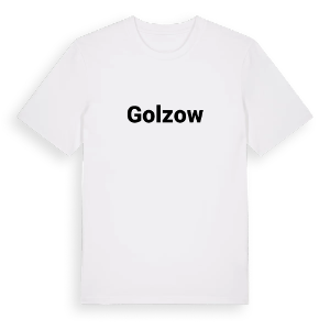 Golzow fetstil t-shirt – ekologisk bomull t-shirt från Pinshirt