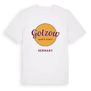 Golzow cirkel t-shirt – ekologisk bomull t-shirt från Pinshirt