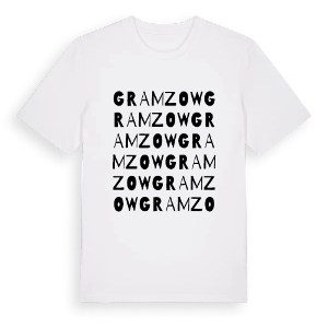 Gramzow ordlek t-shirt – ekologisk bomull t-shirt från Pinshirt