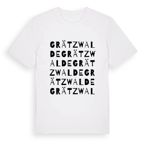 Grätzwalde ordlek t-shirt – ekologisk bomull t-shirt från Pinshirt