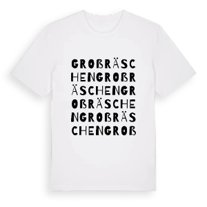 Großräschen ordlek t-shirt – ekologisk bomull t-shirt från Pinshirt