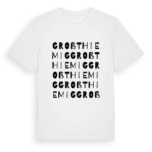 Großthiemig ordlek t-shirt – ekologisk bomull t-shirt från Pinshirt
