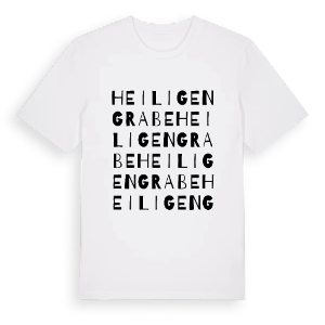Heiligengrabe ordlek t-shirt – ekologisk bomull t-shirt från Pinshirt