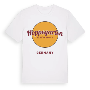Hoppegarten cirkel t-shirt – ekologisk bomull t-shirt från Pinshirt