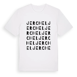 Jerchel ordlek t-shirt – ekologisk bomull t-shirt från Pinshirt