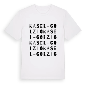 Kasel-Golzig ordlek t-shirt – ekologisk bomull t-shirt från Pinshirt