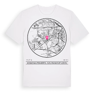 Kosmonautenviertel, Süd, Frankfurt (Oder) t-shirt – ekologisk bomull t-shirt från Pinshirt