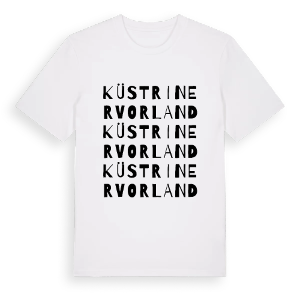 Küstriner Vorland ordlek t-shirt – ekologisk bomull t-shirt från Pinshirt