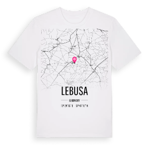 Lebusa karta t-shirt – ekologisk bomull t-shirt från Pinshirt