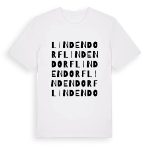 Lindendorf ordlek t-shirt – ekologisk bomull t-shirt från Pinshirt