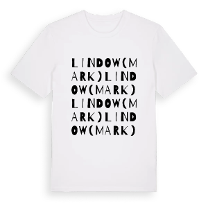 Lindow (Mark) ordlek t-shirt – ekologisk bomull t-shirt från Pinshirt