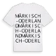 Märkisch-Oderland ordlek t-shirt