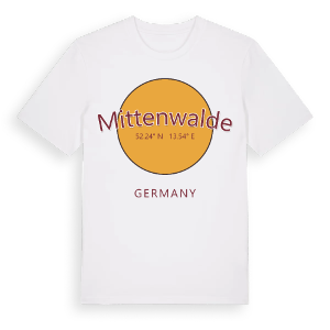 Mittenwalde cirkel t-shirt – ekologisk bomull t-shirt från Pinshirt