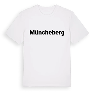 Müncheberg fetstil t-shirt – ekologisk bomull t-shirt från Pinshirt