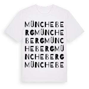 Müncheberg ordlek t-shirt – ekologisk bomull t-shirt från Pinshirt