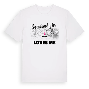 Någon i Nauen älskar mig t-shirt – ekologisk bomull t-shirt från Pinshirt