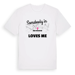 Någon i Neu Schadow älskar mig t-shirt – ekologisk bomull t-shirt från Pinshirt