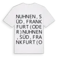 Nuhnen, Süd, Frankfurt (Oder) ordlek t-shirt