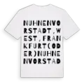 Nuhnen Vorstadt, West, Frankfurt (Oder) ordlek t-shirt