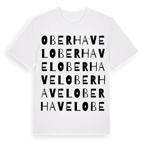 Oberhavel ordlek t-shirt – ekologisk bomull t-shirt från Pinshirt