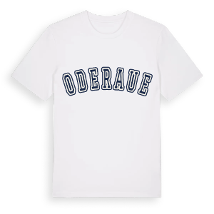 Oderaue college t-shirt – ekologisk bomull t-shirt från Pinshirt