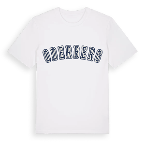 Oderberg college t-shirt – ekologisk bomull t-shirt från Pinshirt
