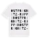 Ostprignitz-Ruppin ordlek t-shirt