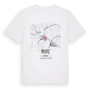 Peitz karta t-shirt – ekologisk bomull t-shirt från Pinshirt