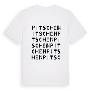 Pitschen ordlek t-shirt – ekologisk bomull t-shirt från Pinshirt