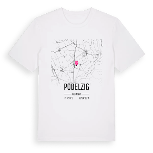 Podelzig karta t-shirt – ekologisk bomull t-shirt från Pinshirt