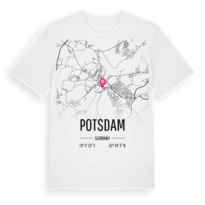 Potsdam karta t-shirt – ekologisk bomull t-shirt från Pinshirt